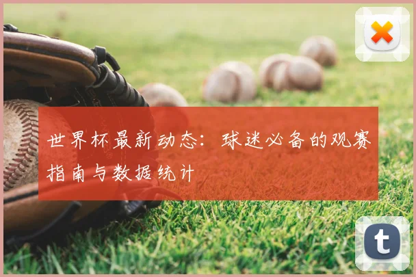 世界杯最新动态:球迷必备的观赛指南与数据统计